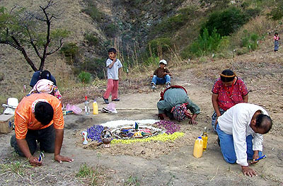Actividades ceremoniales durante la inauguración